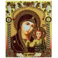 Набор для вышивания хрустальными камнями Хрустальные грани Богородица Казанская, 23,5x30,5 см