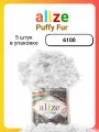 Пряжа для вязания Alize Puffy Fur 6100, 100 г, 6 м, 5 штук