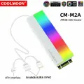 Радиатор для M.2 SSD 2280 с ARGB подсветкой COOLMOON Белый
