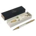 Ручка шариковая Parker Im Premium Pearl GT, чернила синие, жемчужная, подар/уп 2143643