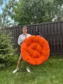 Подушка для подвесного кресла/качелей 110 см круглая Оранжевый