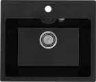 Мойка кухонная Practik PR-M 490-004 прямоугольная, 49x42, черная, российская
