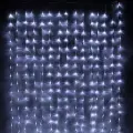 Светодиодный занавес Водопад 1.5*2.2 м, 300 холодных белых LED ламп, прозрачный ПВХ, IP20, Snowhouse, LDCL300С-W