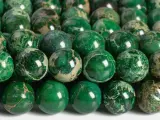 Бусины из яшмы 3/4/6/8/10/12 мм, Deep Green, 12mm