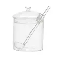 Сахарница, 8 см, 300 мл, с ложкой, стекло Б