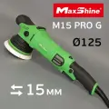 Полировальная машинка MaxShine M15 PRO (15мм; 125мм) эксцентриковая (зеленая) бигфут DA