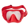 Маска для плавания SCORPENA N3 с эластичным ремешком, красная