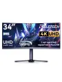 Монитор Reletech G34WQ, 34, игровой, изогнутый, разрешение 21: 9,3440x1440, 165 Гц, 1ms, HDMIx2, DPx2, 1500R, 100% sRGB