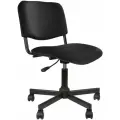Кресло офисное Comfur КР09, без подлокотников, кожзаменитель, черное, КР01.00.09-201-