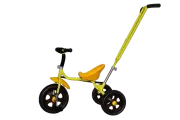Велосипед трехколесный Galaxy Лучик Малют 3, с ручкой, колеса из ЭВА цвет желтый