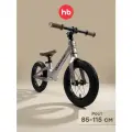 50072, Беговел детский QUASAR Happy Baby, беговел от 3 лет для мальчиков и девочек, двухколесный велобег, коричневый