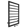 INDIGO Полотенцесушитель электрический Crete (electro) 80/50 (таймер, скр. монтаж, унив. подкл. R/L, Черный муар) INDIGO DGC80-50BRRt