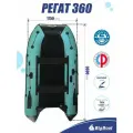 Надувная, под мотор, килевая лодка из ПВХ для рыбалки Regat (Регат) 360 НДНД