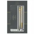 Набор Parker IM Brushed Metal GT: ручка шариковая, 1,0мм и ручка-роллер, 1,0мм, подарочная упаковка