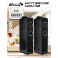 Акустические колонки ELTRONIC 30-49 (черные) с микрофоном, пультом, 250 Вт, 2шт