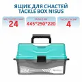 Ящик для снастей Tackle Box трехполочный NISUS бирюзовый