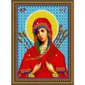 Схема для частичной вышивки бисером с нанесенным рисунком (19*24см.) Бис 414/1 Прсв. Бца Семистрельная
