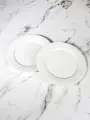 Набор фарфоровых тарелок обеденных 28см Onega 2шт, цвет белый. STENOVA HOME