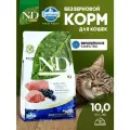 Cухой корм для кошек Farmina 10кг N&D Prime Нд Прайм ягненок с черникой Фармина беззерновой Для взрослых