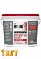 Акриловый паропроницаемый шовный герметик KUDO PROFF наружный, белый, 7 кг