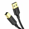 Кабель для принтера UGREEN US135 (10352) USB 2.0 A(m) to USB-B(m) с магнитными крепежами. Длина: 5 м. Цвет: черный