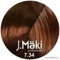 J.Maki Стойкий краситель для волос, 7.34 Золотисто-медный, 60 мл