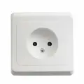 25 шт. Systeme Electric Этюд Бел Розетка 1-ая без заземления PC16-001B