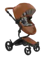 Коляска 2в1 Mima Xari Camel на чёрном шасси с матрасиками Black&White