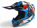 Мотошлем Кроссовый Взрослый AiM RH855 Carbon RAZOR Blue/Red, XL