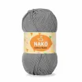 Пряжа Calico Bebe Nako, серый - 11457, 50% хлопок, 50% акрил, 5 мотков, 100 г, 245 м.