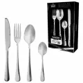 Набор столовых приборов PREMIUM 24 шт, 6 персон, серебристый, нержавеющая сталь, DASWERK, 609073