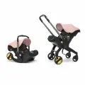Коляска-автокресло TALENT BABY, автолюлька для новорожденных, с рождения, группа 0+ (0-13 кг) , Розовый