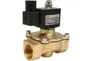 Электромагнитный клапан 2/2 нормально закрыт, G 1 , корпус латунь, SK25L200GN.220AC