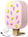 Чехол Elago Unique Ice Cream для AirPods Pro 2, силикон, розовый