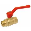 Кран 3/8 НВ шаровый латунный PREMIUM PPS , рычаг/рычажная ручка