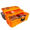 Ящик для рыболовных приманок двухполочный Plano оранжевый
