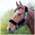 Недоуздок для лошади на флисе SHIRES, COB, голубой (Великобритания)