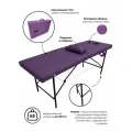 Массажный стол, кушетка косметолога, с вырезом для лица, 180х60 Фиолетовая