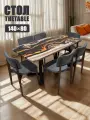 Стол кухонный обеденный прямоугольный дизайнерский лофт THETABLE 140х80 4.15/1.1