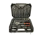 Набор автомобильного инструмента 61 предмет в пластиковом кейсе, универсальный набор головок ключей отверток (61 шт)