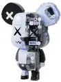 Конструктор JAKI CyberPunk Bearbrick, 3D, 546 элементов, серый
