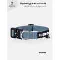 Ошейник для собак средних и крупных пород, усиленный, размер 2, голубой PUZIKOV / пузиков
