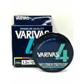 Плетеный шнур Varivas Х4 200 метров, PE #1,2, разрывная нагрузка 9,51кг, мультиколор