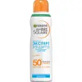 GARNIER Ambre Solaire солнцезащитный сухой спрей для тела Эксперт Защита SPF 50 SPF 50, 150 мл