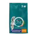 Сухой корм Purina ONE® с курицей 3 кг для стерилизованных кошек