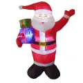 Новогодняя фигура надувная, Дед Мороз 180 см, 3d уличная, Led подсветка,