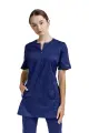 Блуза женская медицинская, сферы услуг вилан, размер 52, рост 158-164см, синий