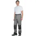 Брюки вест-ворк средне-серые с темно-серым р. 52-54/182-188 /Брюки рабочие мужские / Брюки рабочие