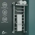 Полотенцесушитель Onix, модель Flex Plus Right 300x800, лесенка с полкой, боковое правое подключение, полный комплект