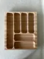 Емкость для столовых приборов в кухонный ящик из массива бука